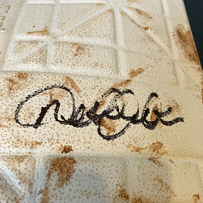 Derek Jeter Signed Authentic 2012 Game Used Second Base With Steiner COA