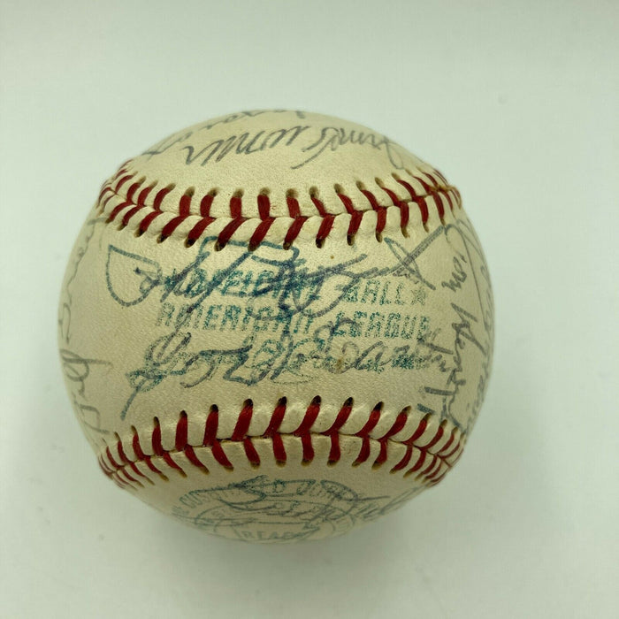 Beautiful 1941 New York Yankees Team Signed American League Baseball Beckett COA