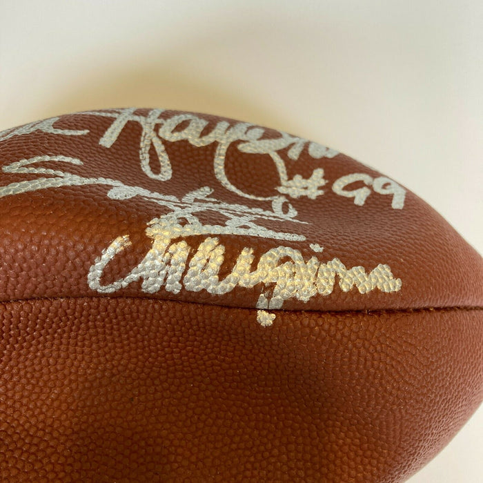 Dan Hampton Super Bowl XX Champions Signed Wilson NFL Game Football JSA (FLAT)