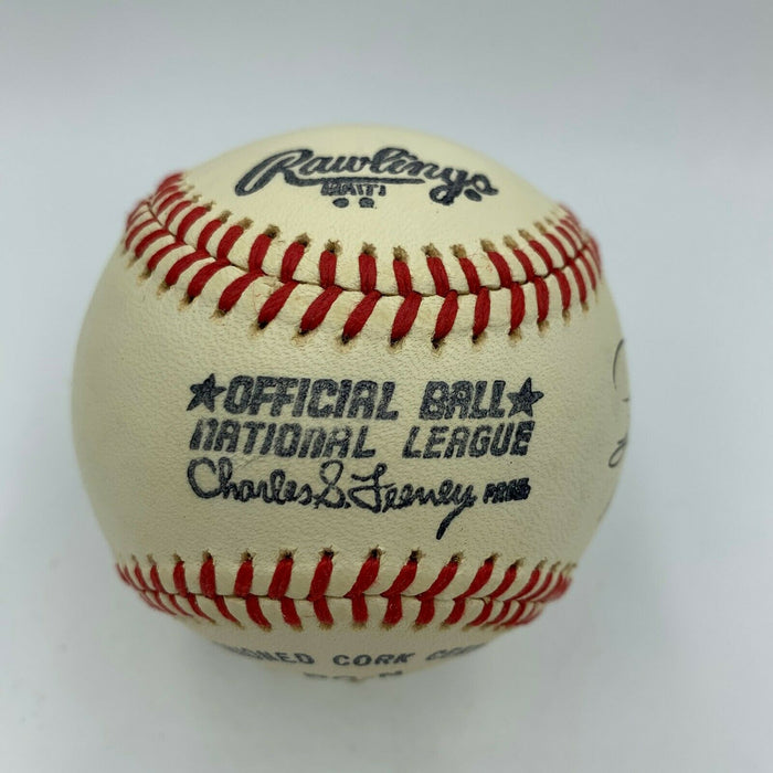 The Finest Steve Howe LA Dodgers 1980 Rookie Of The Year Signed NL Baseball JSA