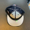 Derek Jeter 1999 World Series Game Used Signed Inscribed Baseball Hat PSA DNA