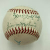 Joe Mccarthy Heinie Manush Elmer Flick Frank Frisch Signed Baseball PSA DNA COA