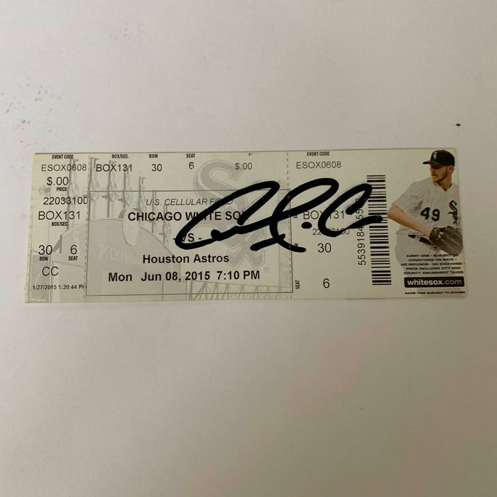 Rare Carlos Correa Signed Major League Debut Ticket 6/8/2015 Houston Astros JSA