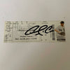 Rare Carlos Correa Signed Major League Debut Ticket 6/8/2015 Houston Astros JSA