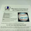 Hank Aaron HOF Multi Signed Cracker Jack Old Timers Game Baseball Beckett COA