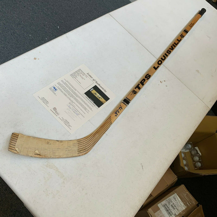 Adam Oates Signed 1992 Game Used Hockey Stick With JSA COA