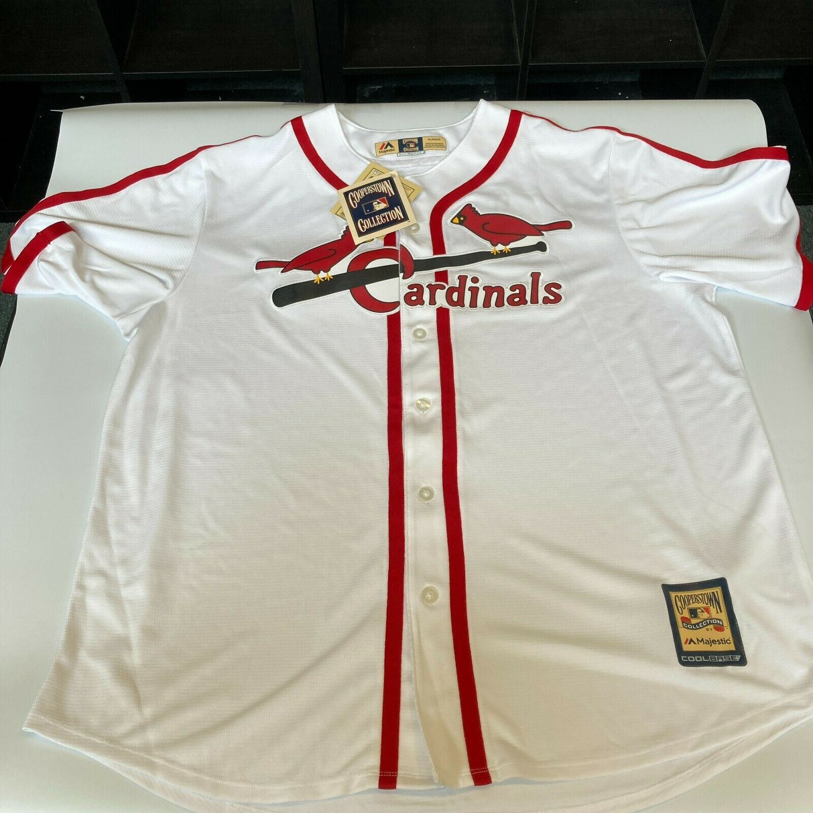 Majestic, Shirts, Vintage Cardinals Ozzie Smith Cooperstown Collection  Majestic Jersey