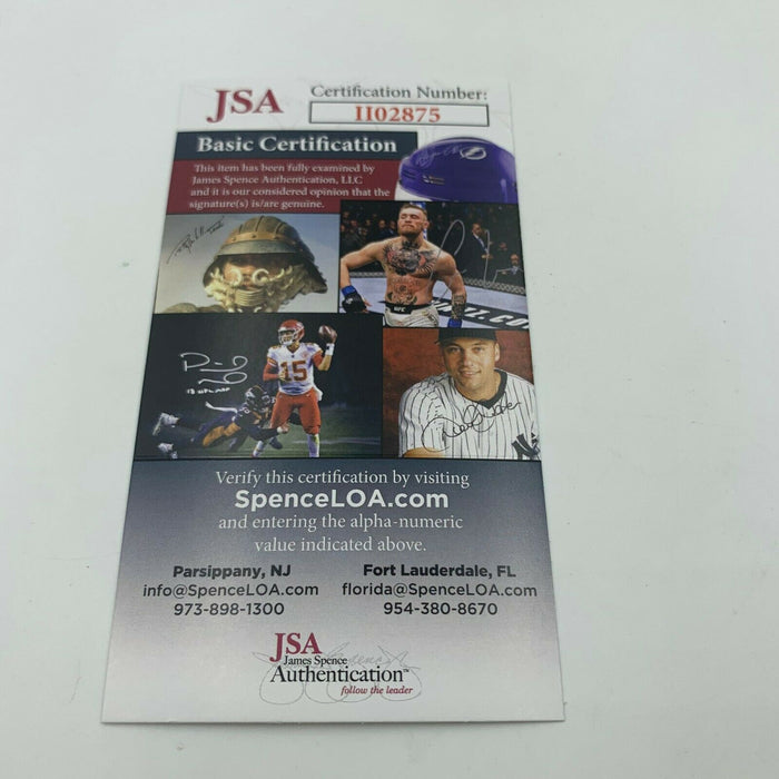 Bruno Sammartino Signed National League Baseball JSA COA WWE Wrestling
