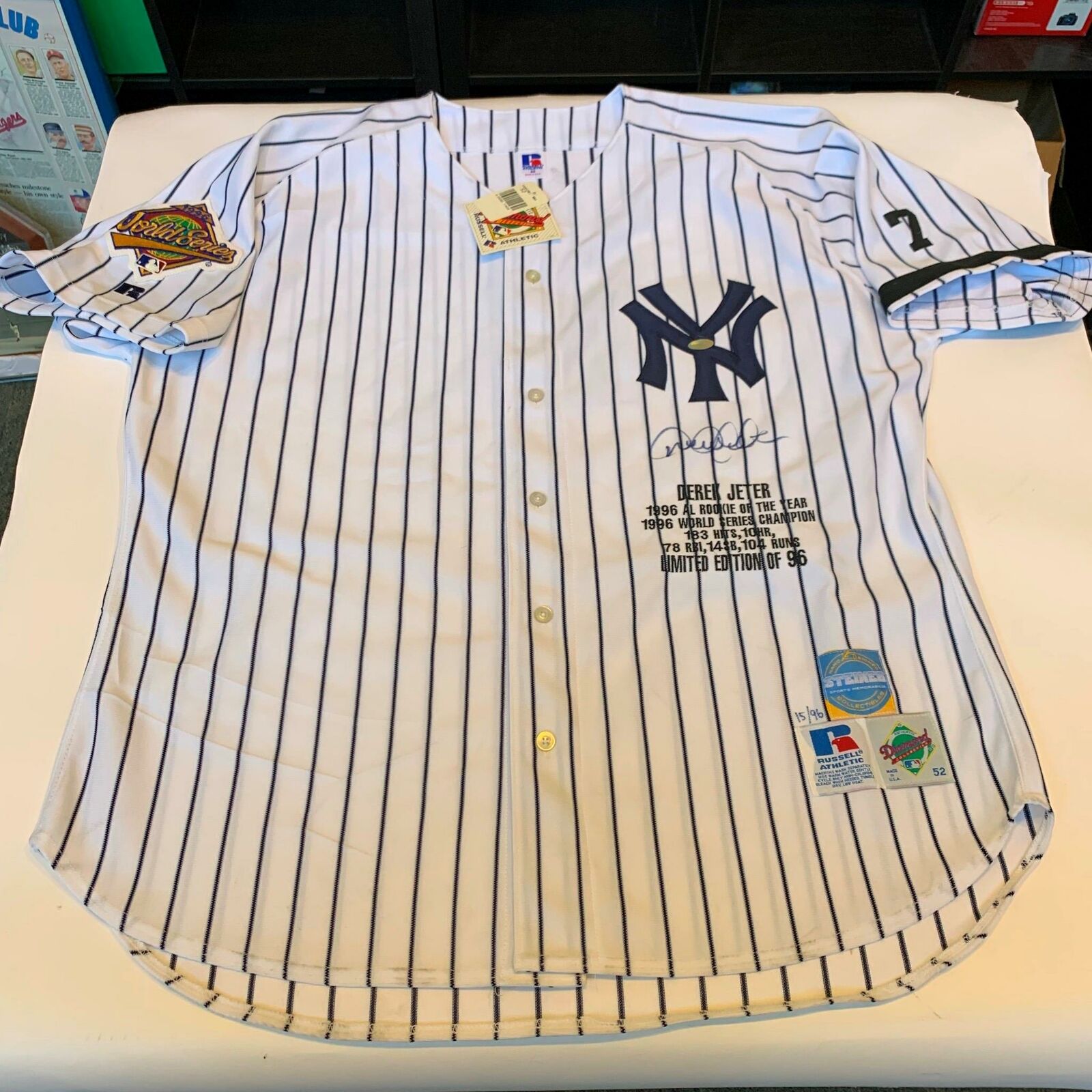 Derek Jeter 1996 World Series New York Yankees Russell Authentic