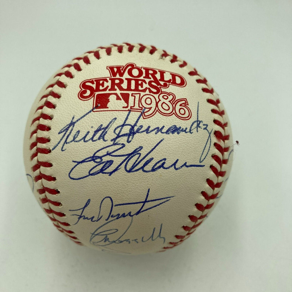 1986 New York Mets World Series Champs Team Signed World Series Baseball JSA