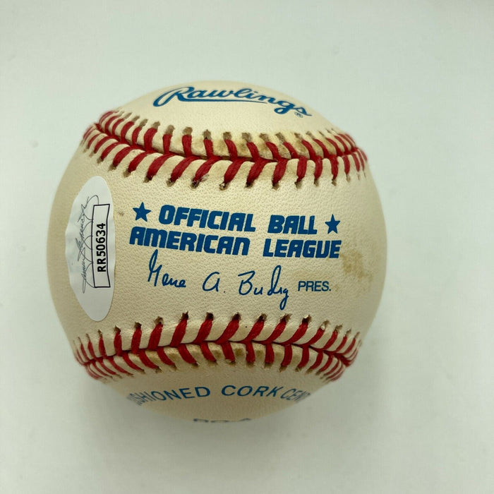 David Wells & Don Larsen Perfect Game Signed American League Baseball JSA COA