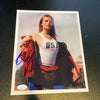 Bridget Hall Model Signed Autographed 8x10 Ralph Lauren Photo With JSA COA