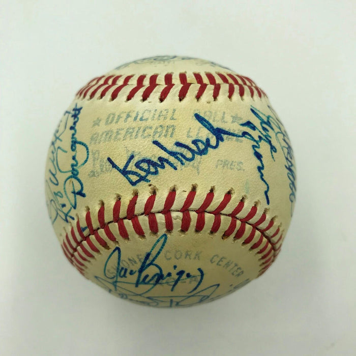 Beautiful 1983 California Angels Team Signed AL Baseball Reggie Jackson