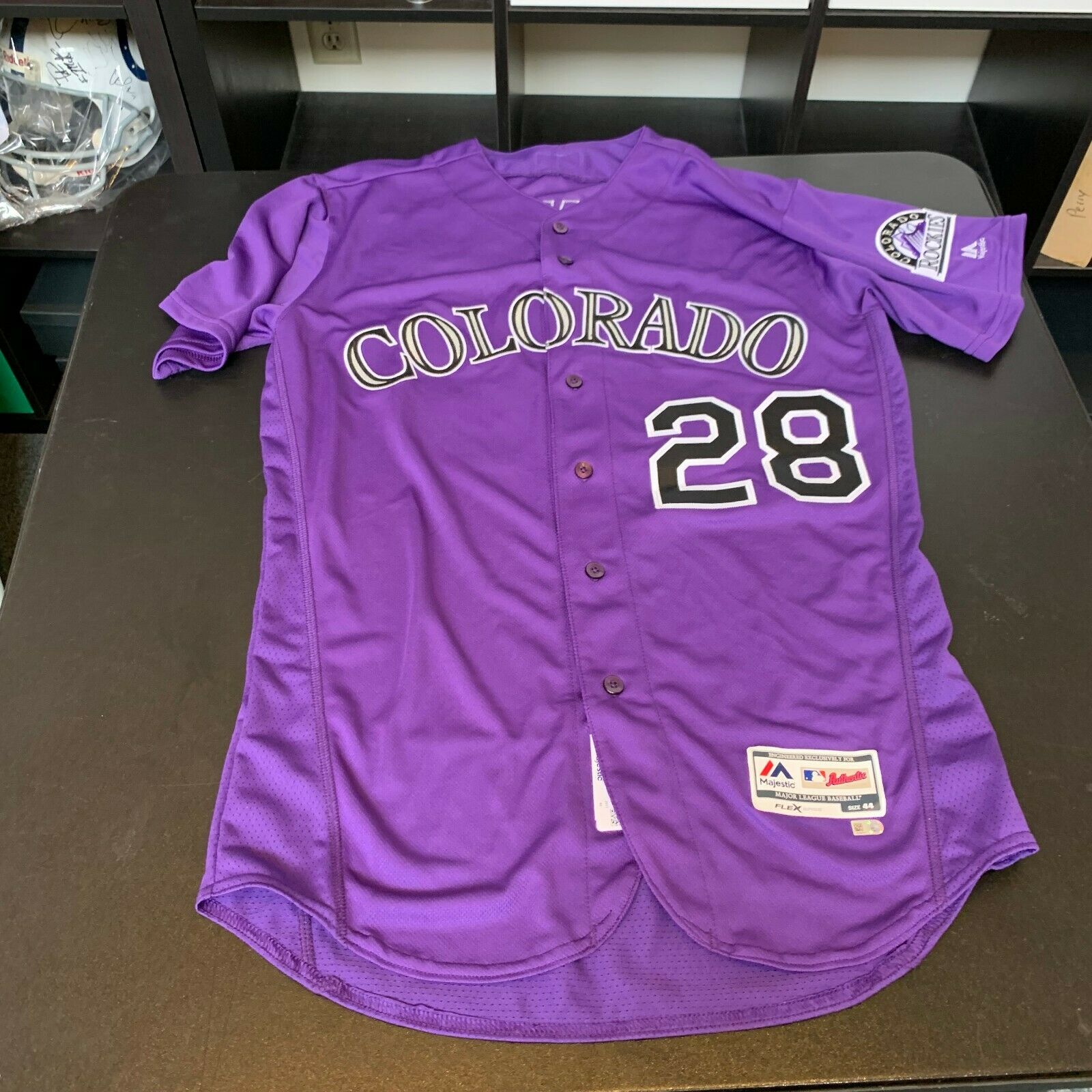 Nolan Arenado Autographed Team Issued Home Jersey w/ Gibson Patch