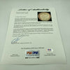Moe Berg Goose Goslin Sam Rice Washington Senators Legends Signed Baseball PSA