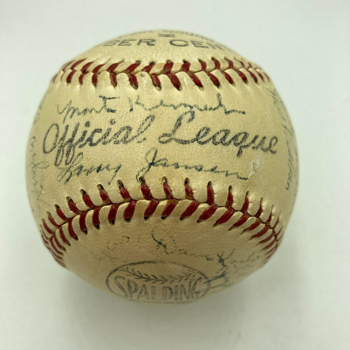 1948 New York Giants Team Signed Official National League Baseball PSA DNA COA