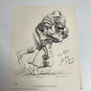 Lee Roy Selmon Signed 1981 Shell Oil Art Print Tampa Bay Bucs 10.75x13.5 JSA COA