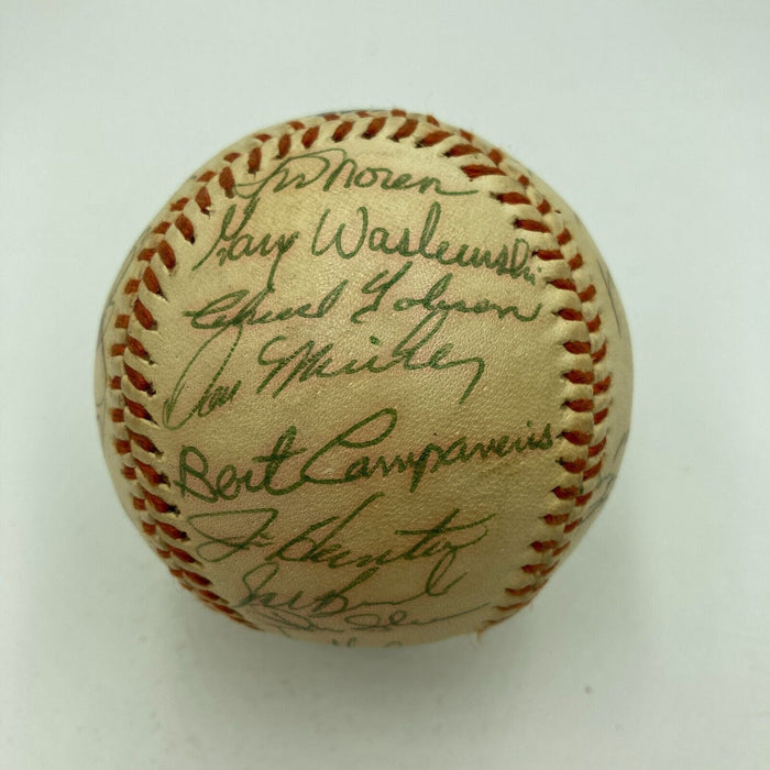 1972 Oakland A's Athletics World Series Champs Team Signed Baseball JSA COA