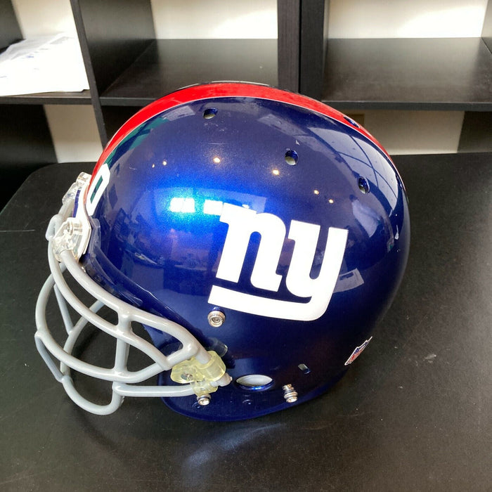 Eli Manning Super Bowl MVP Signed Inscribed Game Used New York Giants Helmet JSA