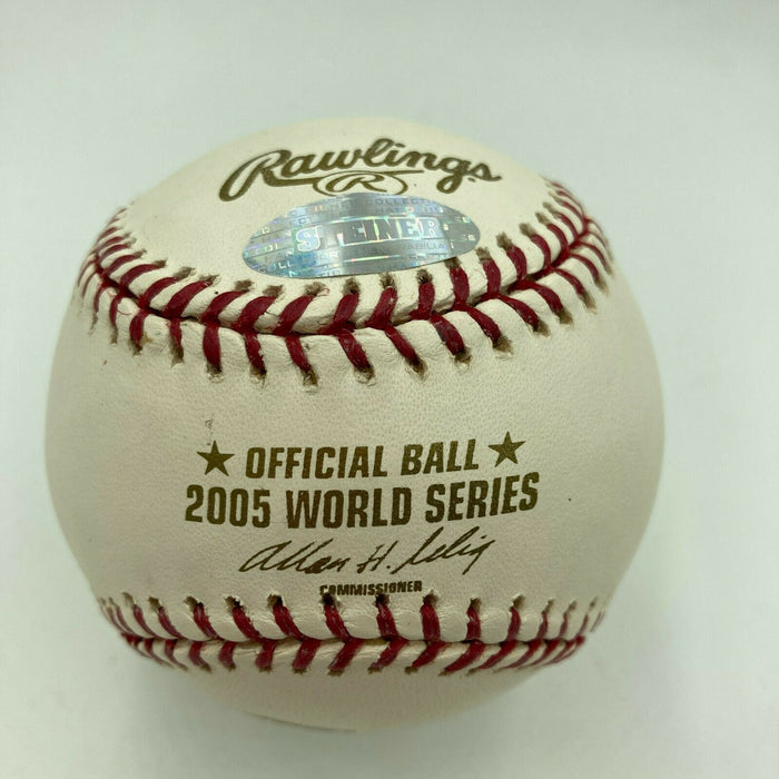 A. J. Pierzynski Signed Official 2005 World Series Baseball Steiner COA