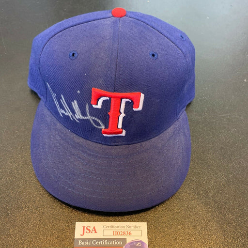 Rick Helling Signed Game Model Texas Rangers Baseball Hat Cap With JSA COA