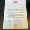 1997-98 Houston Rockets Team Signed Spalding NBA Basketball JSA COA Team Letter