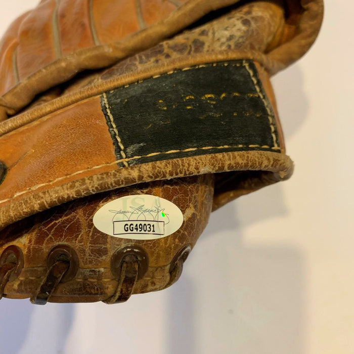 Roy Elroy Face Signed Vintage 1950's Game Model Baseball Glove With JSA COA
