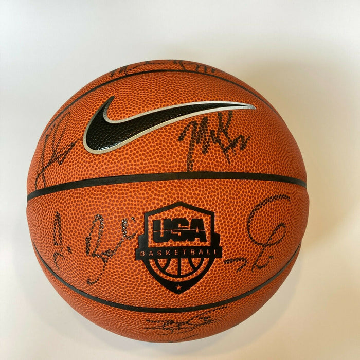 Stephen Curry Kevin Durant 2014 Team USA Olympics Signed Basketball Beckett