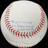 Beautiful Mariano Rivera Signed Heavily Inscribed STAT Baseball Steiner