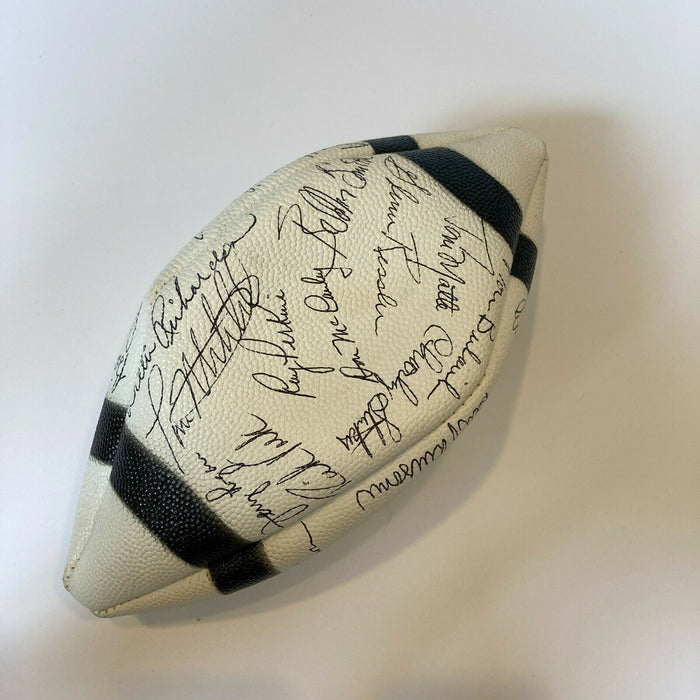 1960's Baltimore Colts Team Signed Vintage Football With Johnny Unitas