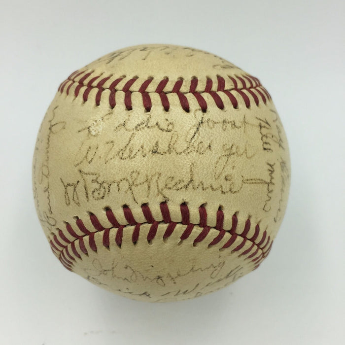 Magnificent 1939 Cincinnati Reds NL Champs Team Signed Baseball PSA DNA COA