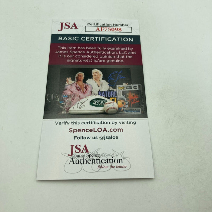 Nice Warren Spahn Signed Official National League Baseball JSA COA