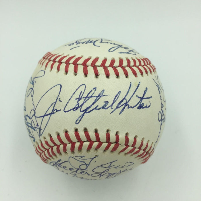 Beautiful Joe Dimaggio New York Yankees Legends Signed Baseball 24 Sigs PSA DNA