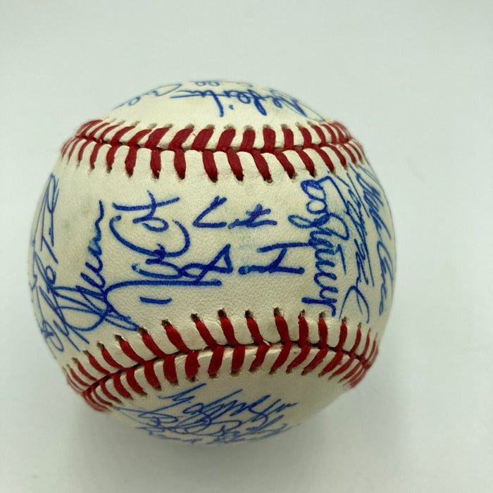 1993 Toronto Blue Jays World Series Champs Team Signed W.S. Baseball JSA COA