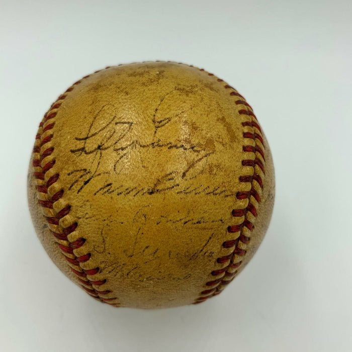 1940 New York Yankees Team Signed American League Baseball Joe Dimaggio JSA COA