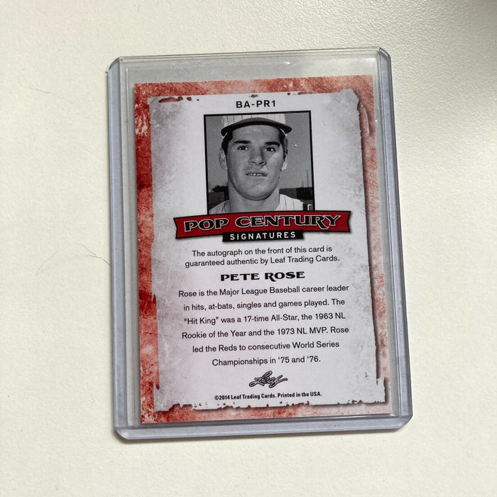 Leaf Pop Century Pete Rose #20/25 Auto Signed Autographed Baseball Card