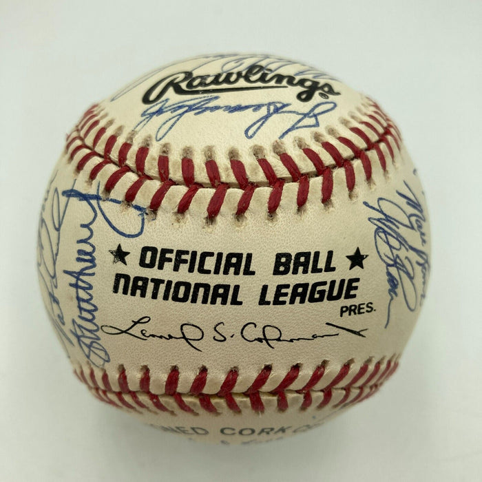 Stunning 1995 Atlanta Braves World Series Champs Team Signed Baseball JSA COA