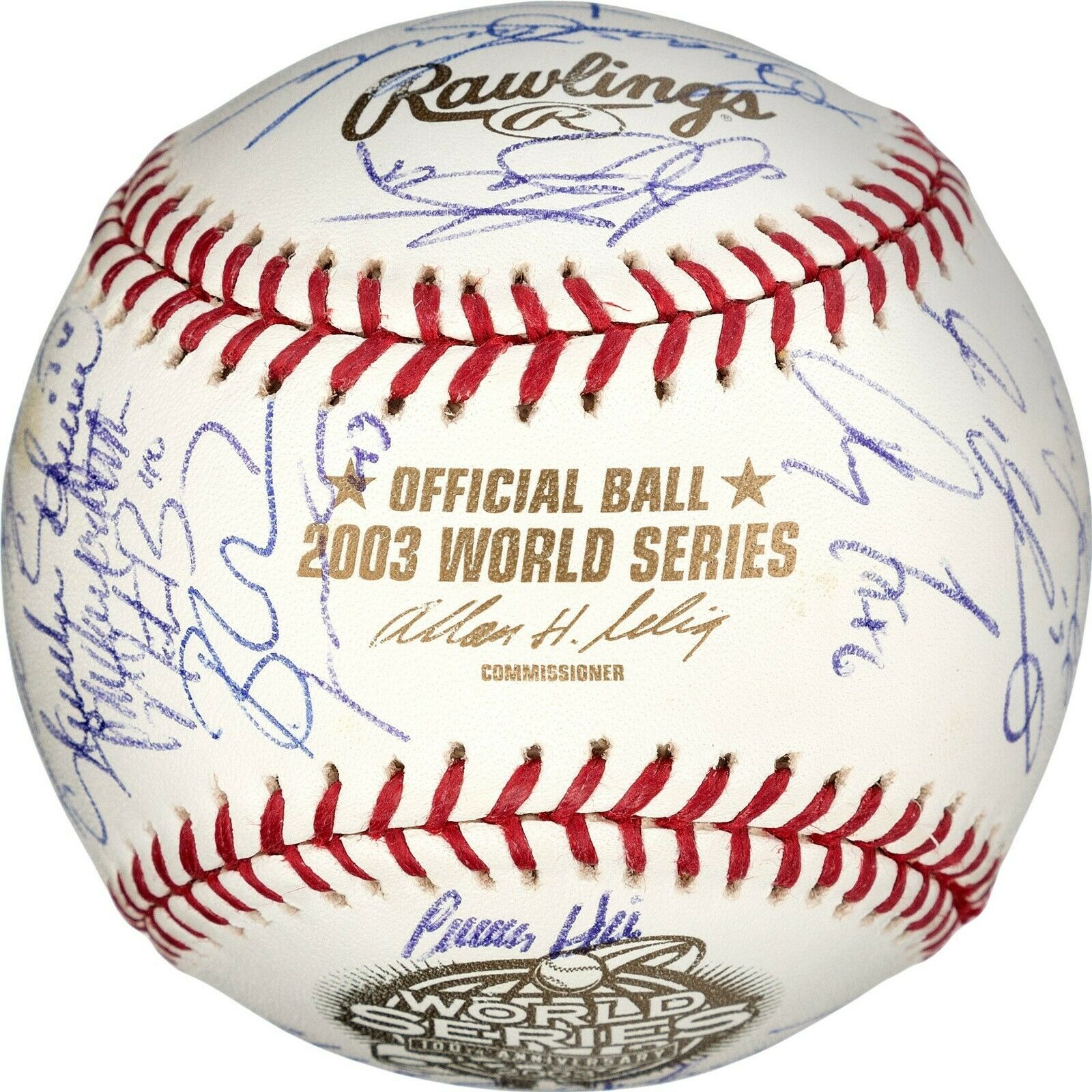 2003 Florida Marlins World Series Champs Team Signed W.S. Baseball MLB —  Showpieces Sports