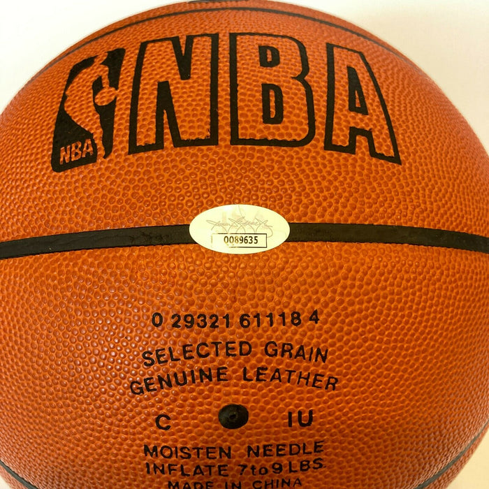 Karl Malone #32 Signed Spalding Official NBA Basketball With JSA COA