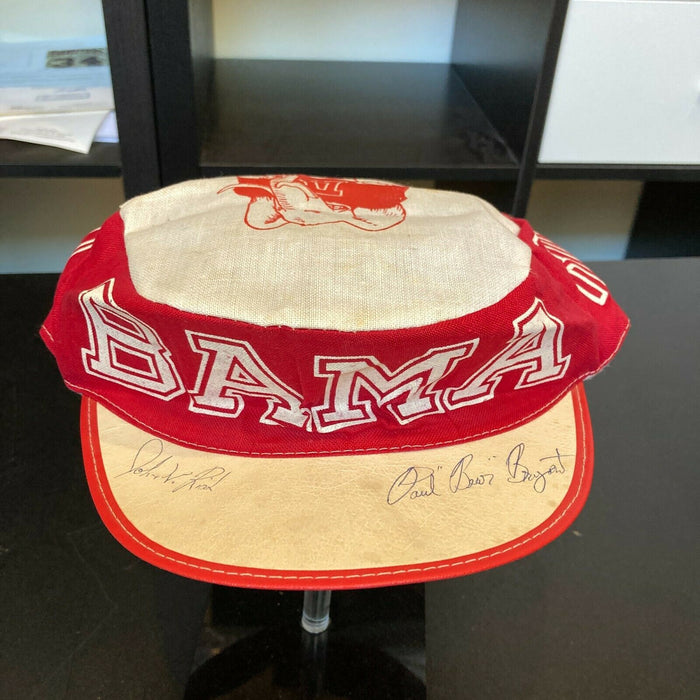 Paul Bear Bryant Signed 1960's University of Alabama Crimson Tides "Bama" Hat