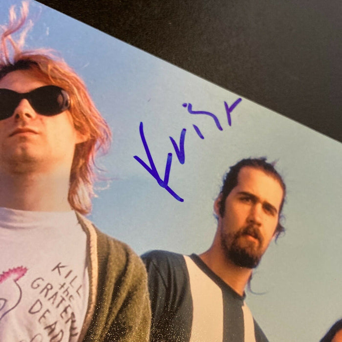 Dave Grohl & Krist Novoselic Nirvana Signed Autographed Photo With JSA COA