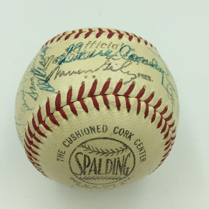 1955 All Star Game Signed Baseball Roy Campanella Hank Aaron Willie Mays JSA COA