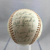 Beautiful 1976 Milwaukee Brewers Team Signed Baseball Hank Aaron Yount JSA COA