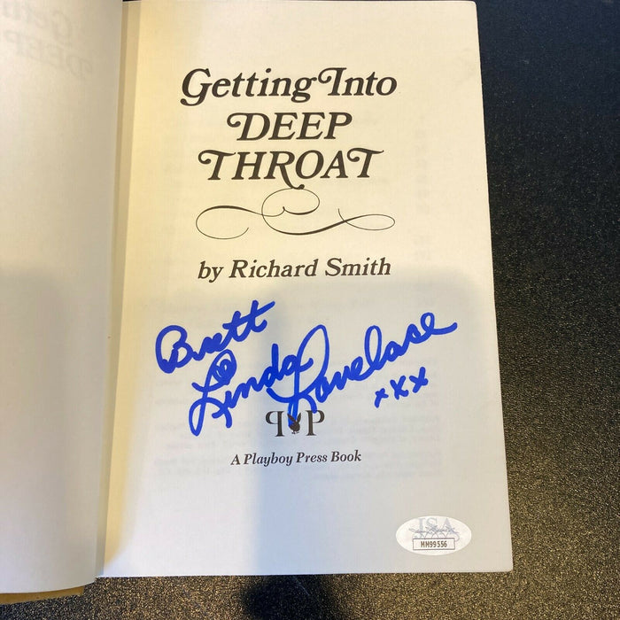 Linda Lovelace Signed Autographed Deepthroat Book With JSA COA