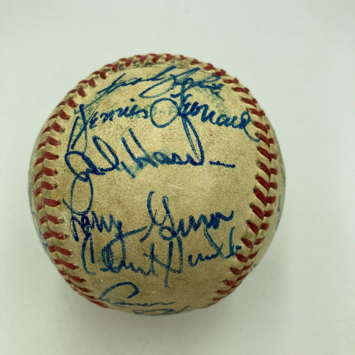 1977 Kansas City Royals Team Signed American League Baseball JSA COA