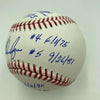 Nolan Ryan 7 No Hitters Signed Heavily Inscribed Baseball PSA DNA GEM MINT 10