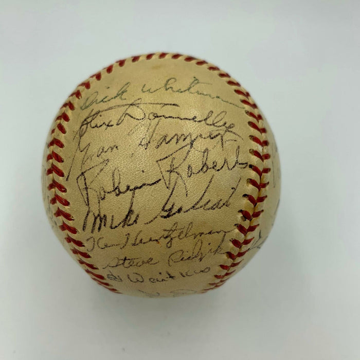 Extraordinary 1950 Philadelphia Phillies Team Signed Baseball Whiz Kids JSA COA