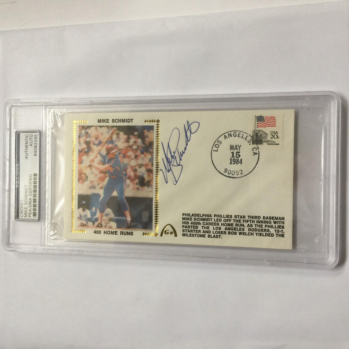 1984 Mike Schmidt Signed Autographed FDC First Day Cover PSA DNA COA