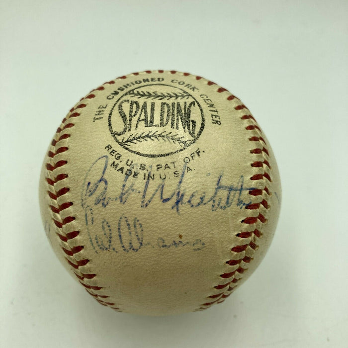 Rocky Marciano Satchel Paige Red Grange Sports Legends Signed Baseball Beckett