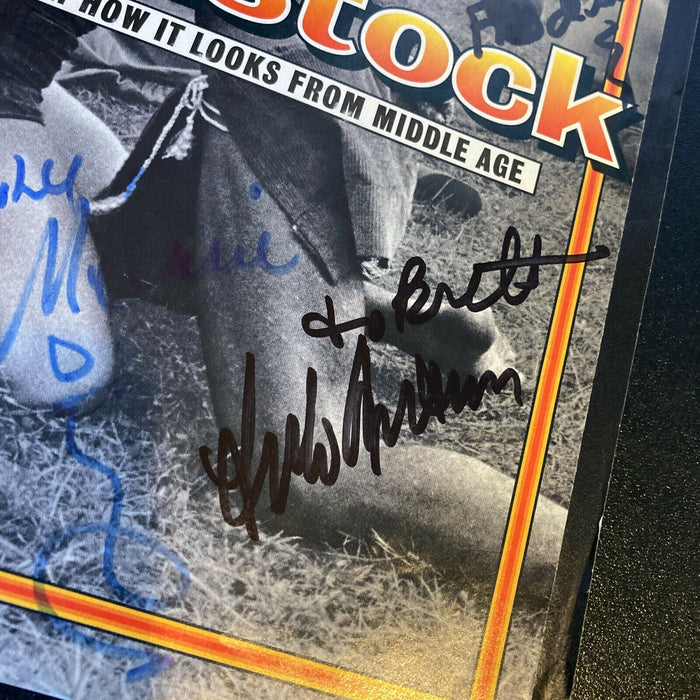 Arlo Guthrie James Woods Fito de la Parra, Melanie Signed Woodstock Magazine JSA